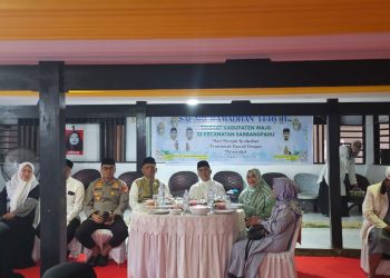 Kapolres Wajo bersama Bupati dan Wakil Bupati Gelar Safari Ramadan di Sabbangparu