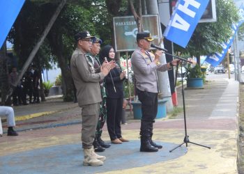 Kapolres Bone bersama Forkopimda Pimpin Apel Gabungan Persiapan Pam Malam Takbiran dan Idul Fitri