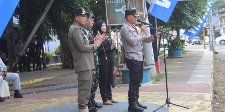 Kapolres Bone bersama Forkopimda Pimpin Apel Gabungan Persiapan Pam Malam Takbiran dan Idul Fitri