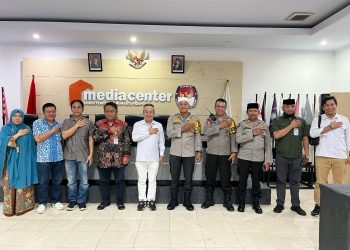 Kapolres Palopo bersama PJU Kunjungi Kantor KPU, Bahas Terkait Pengamanan PSU
