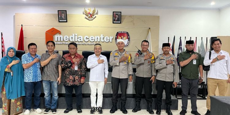 Kapolres Palopo bersama PJU Kunjungi Kantor KPU, Bahas Terkait Pengamanan PSU