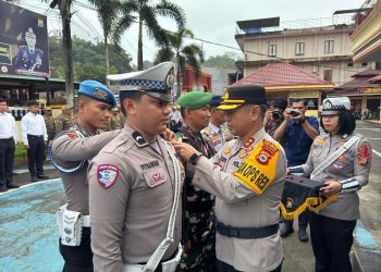 Kapolres Tana Toraja Pimpin Apel Gelar Pasukan Persiapan Pengamanan Perayaan Idul Fitri 1446 H