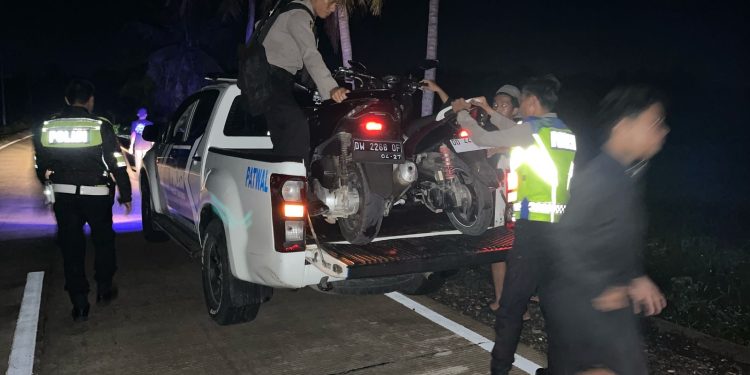 Satlantas Polres Soppeng Tertibkan Balapan Liar, Sejumlah Kendaraan Diamankan