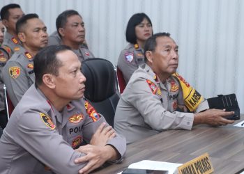 Wakapolres Wajo bersama PJU dan Polsek Jajaran Ikuti Commander Wish Kapolda Sulsel 