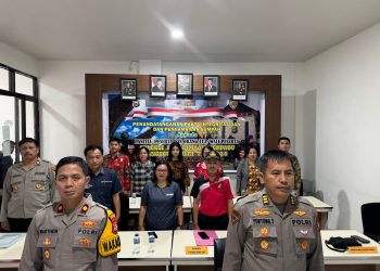 Polres Torut Teken Pakta Integritas dan Pengambilan Sumpah Panitia Penerimaan Polri 2025