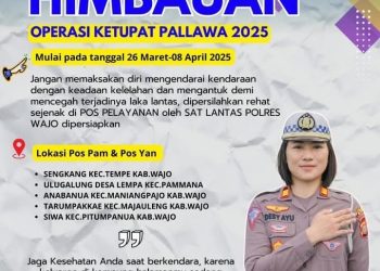 Kasat Lantas Polres Wajo Ajak Masyarakat Manfaatkan Pos Ops Ketupat Untuk Beristirahat Saat Mudik