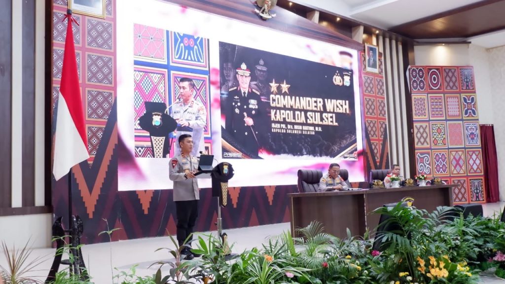 Kapolres Tana Toraja Hadiri Commander Wish Kapolda Sulsel, Ini Arahannya