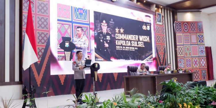 Kapolres Tana Toraja Hadiri Commander Wish Kapolda Sulsel, Ini Arahannya