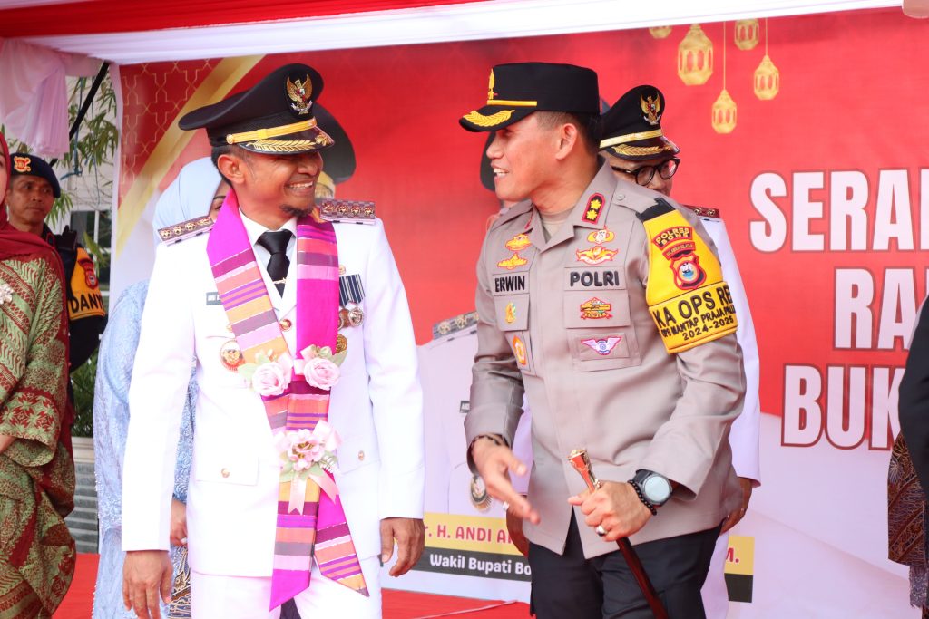 Hadiri Sertijab Bupati, AKBP Erwin Syah: Polres Bone Siap Bersinergi dan Jaga Kamtibmas
