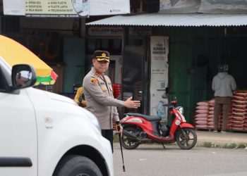 Ciptakan Lalin Aman dan Tertib, Kapolres Luwu Pantau Commander Wish di Pos Awal dan Akhir