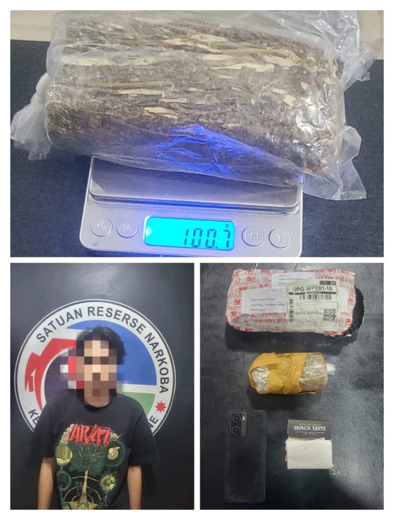 Miliki 100 Gram Ganja, Warga Jalan Lure Diamankan Satres Narkoba Polres Bone 