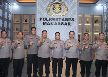 Kapolres Maros Sambut Tim Supervisi Ops Ketupat 2025 Dari Mabes Polri di Polrestabes Makassar