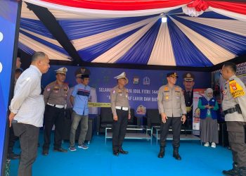 Memasuki Puncak Arus Mudik, Kapolres Bone bersama PJU Cek Posko Operasi Ketupat