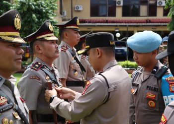 Kapolres Maros Pimpin Upacara Serah Terima Jabatan Wakapolres dan Kapolsek