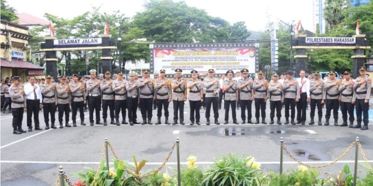 Kapolrestabes Makassar Pimpin Sertijab Kapolsek Panakukang, Kasat Tahti dan Ka SPKT