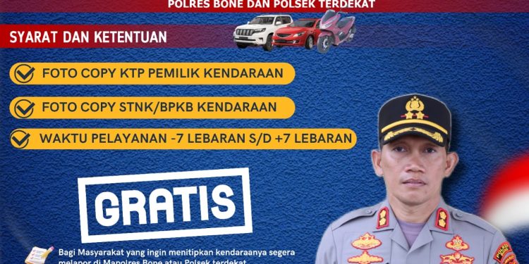 Jelang Hari Raya Idul Fitri, Polres Bone Buka Layanan Penitipan Barang dan Kendaraan Bagi Pemudik