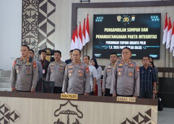 Teken Pakta Integritas Rekrutmen Polri, Kapolres Luwu: Proses Seleksi Profesional dan Transparan