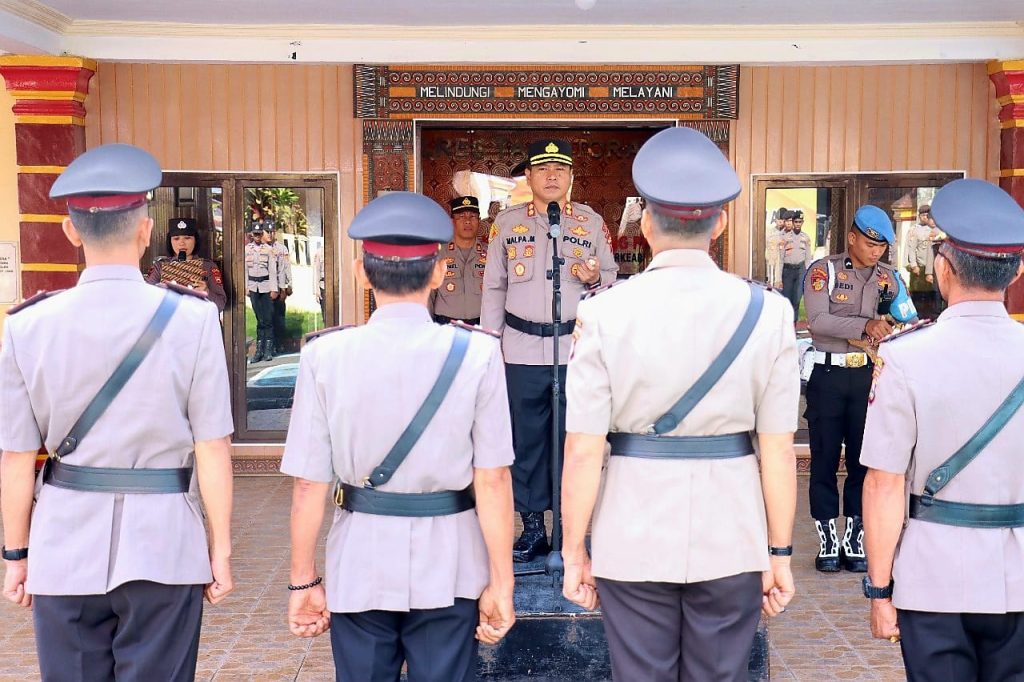 Kapolres Tana Toraja Pimpin Sertijab Wakapolres dan Kapolsek Bonggakaradeng