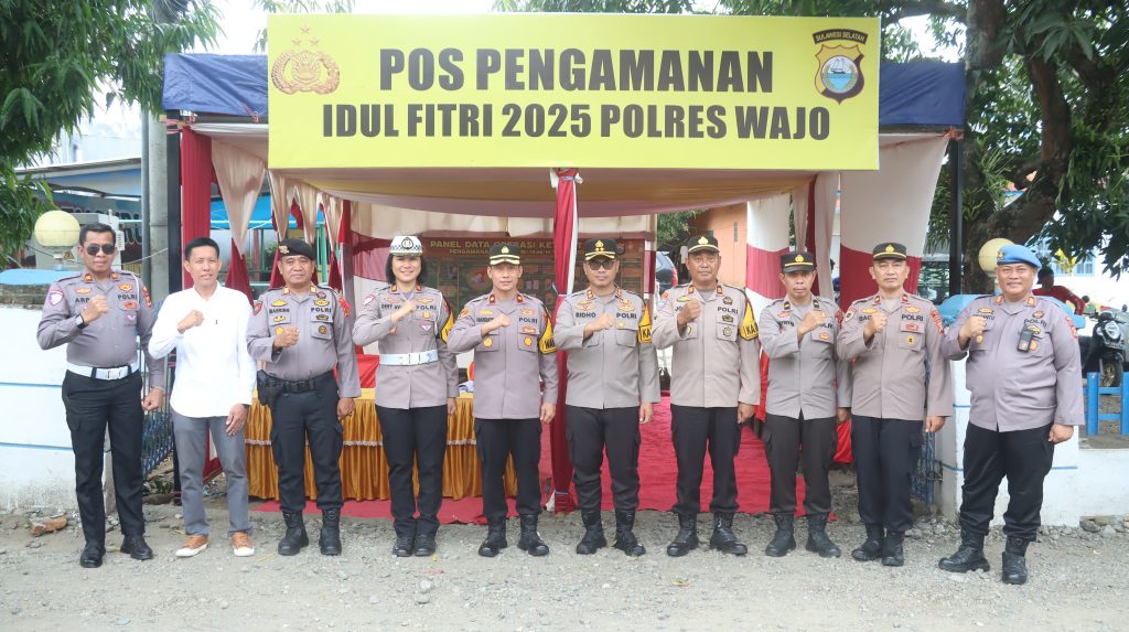 Kapolres Wajo bersama PJU Cek Kesiapan Personel di Posko Operasi Ketupat
