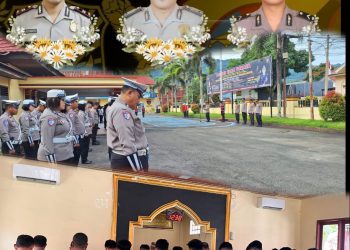 Kapolres Tator Gelar Doa Bersama dan Sholat Gaib Untuk 3 Anggota Polri Yang Gugur Dalam Tugas