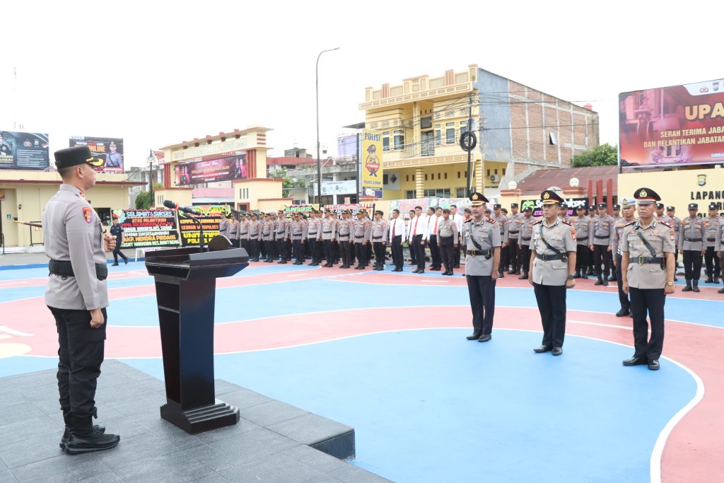Kapolres Sidrap Pimpin Sertijab Waka Polres dan Pelantikan Kasat Lantas
