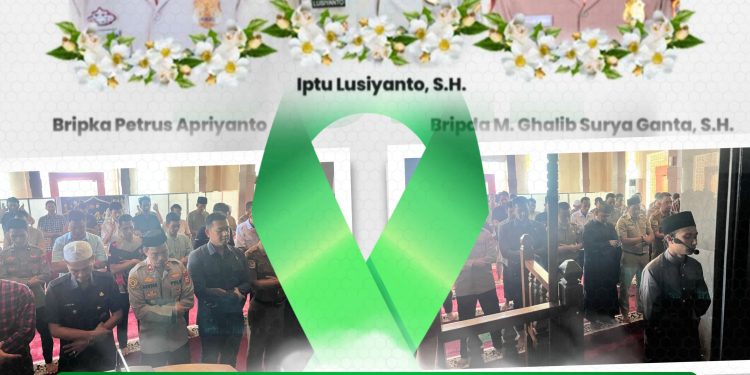 Polres Bone Gelar Shalat Ghoib Untuk 3 Personel Polri yang Gugur Dalam Tugas