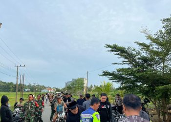 Personel Satlantas Polres Bone Bubarkan Aksi Balap Liar, 57 Sepeda Motor Diamankan