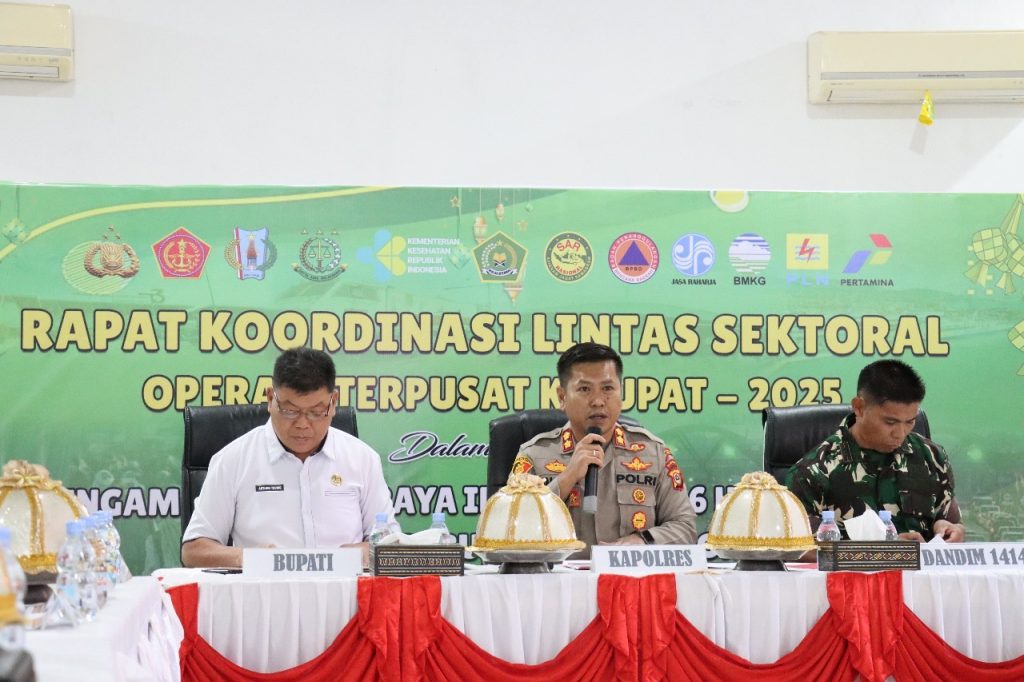 Jelang Idul Fitri 1446 H, Kapolres Tana Toraja Gelar Rakor Lintas Sektoral Operasi Ketupat 2025