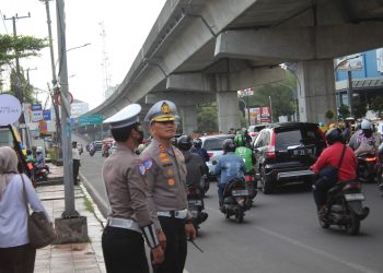 Wadirlantas Polda Sulsel Turun Langsung Pastikan Arus Lalu Lintas Berjalan Lancar