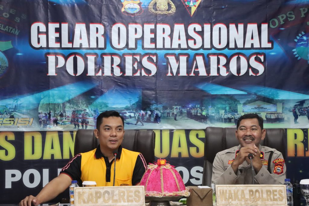 Mantapkan Langkah Pengamanan, Kapolres Maros Pimpin Anev Kamtibmas dan Evaluasi