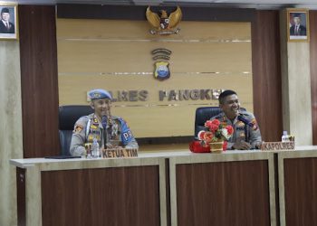 Kapolres Pangkep Sambut Tim Subbid Provos Bid Propam Polda Sulsel Dalam Rangka Gaktiblin