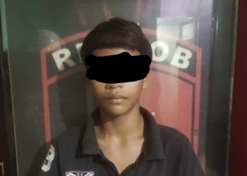 Personel Polres Maros Amankan Anak Jalanan Yang Ancam Pengendara Gunakan Busur