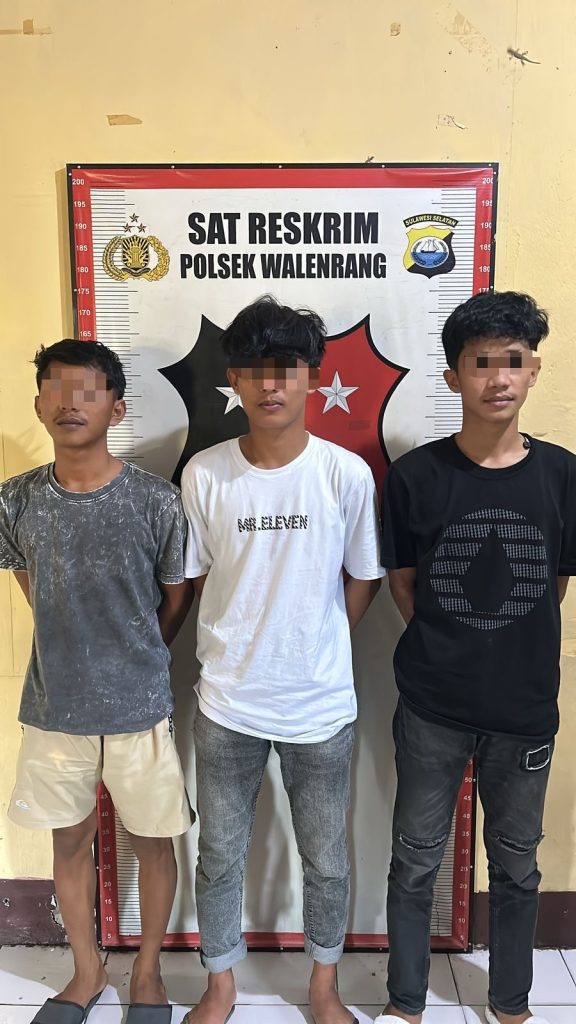 Unit Reskrim Polsek Walenrang Amankan Tiga Pelaku Persetubuhan Anak di Bawah Umur