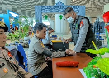 Untuk Memastikan Kesehatan Petugas Pengamanan, Polres Maros Gelar Pemeriksaan