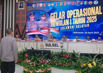 Kapolda Sulsel Pimpin Gelar Operasional Triwulan I Tahun 2025