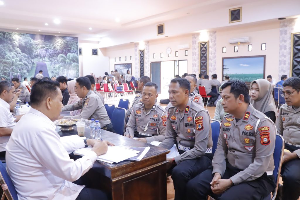 Tim Itwasda Polda Sulsel Lakukan Audit Kinerja Tahap I di Polres Pinrang