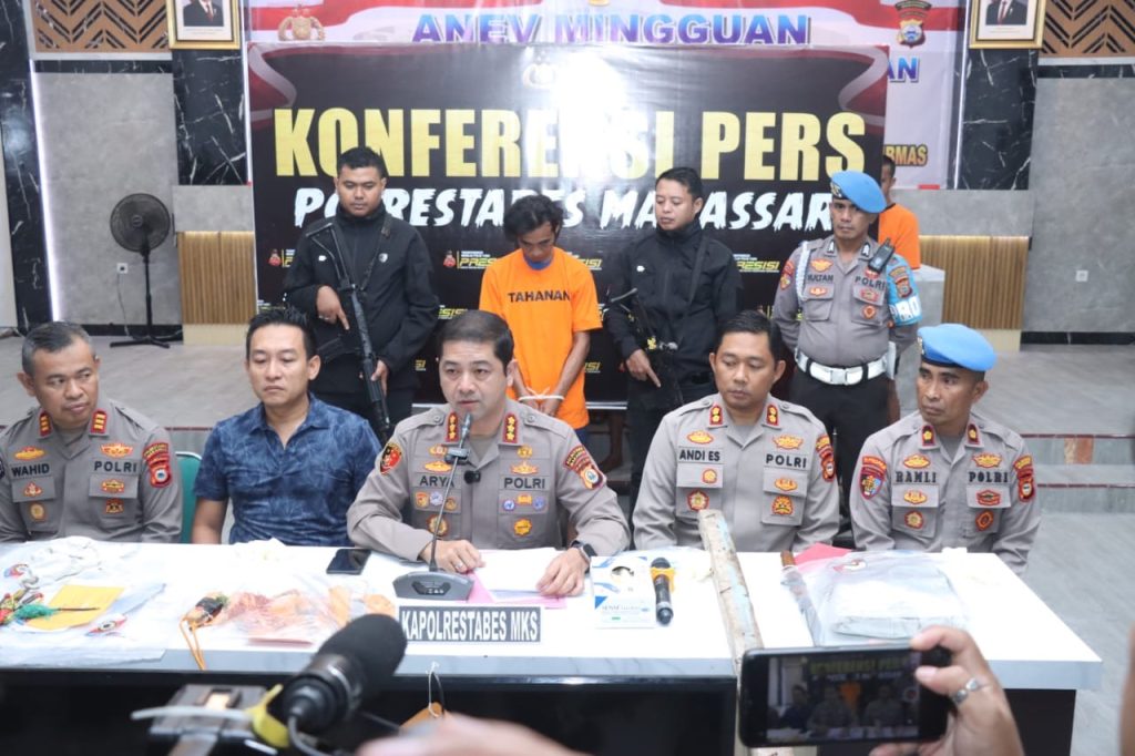 Kapolrestabes Makassar Rilis Pengungkapan Kasus Kriminal Selama Sepekan