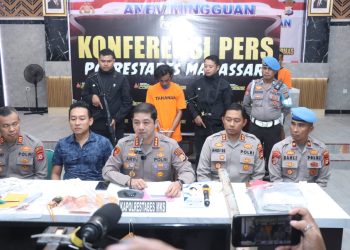 Kapolrestabes Makassar Rilis Pengungkapan Kasus Kriminal Selama Sepekan