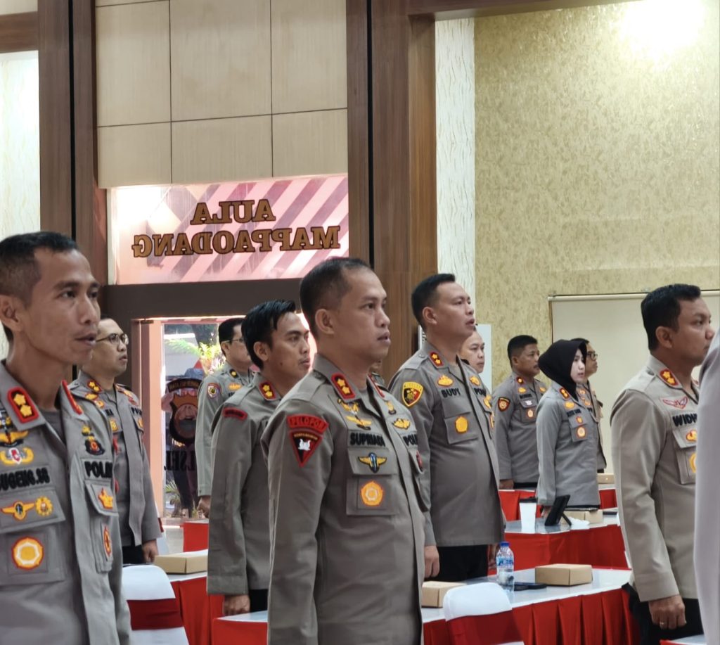 Kapolres AKBP Budi Hermawan Hadiri Taklimat Awal Audit Kinerja Itwasda Polda Sulsel