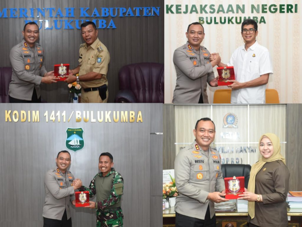 Awali Tugas di Bulukumba, AKBP Restu Wijayanto Lakukan Silaturahmi dengan Forkopimda