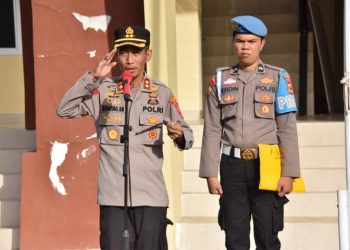 Apel Pagi Perdana, Kapolres Bone AKBP Sugeng Setio Budhi Tekankan Kedisiplinan 
