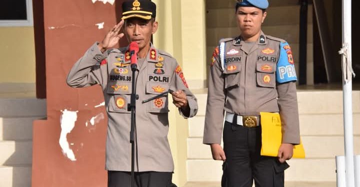 Apel Pagi Perdana, Kapolres Bone AKBP Sugeng Setio Budhi Tekankan Kedisiplinan