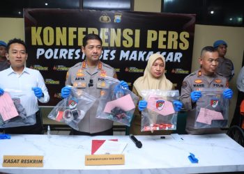 Kapolrestabes Makassar Rilis Pengungkapan Pelaku Persetubuhan Anak di Bawah Umur