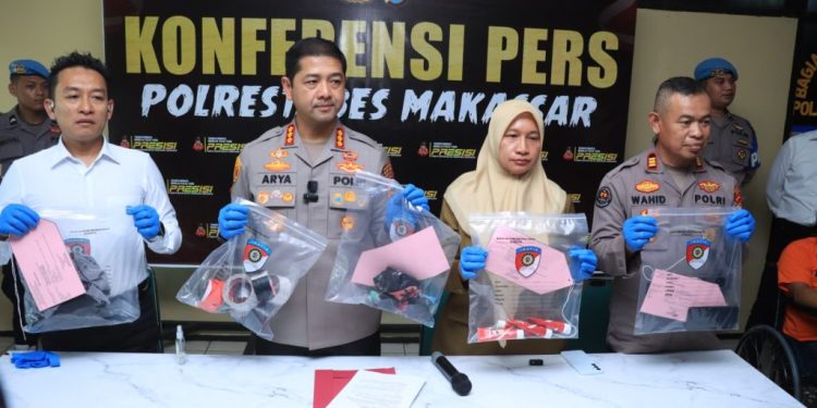 Kapolrestabes Makassar Rilis Pengungkapan Pelaku Persetubuhan Anak di Bawah Umur