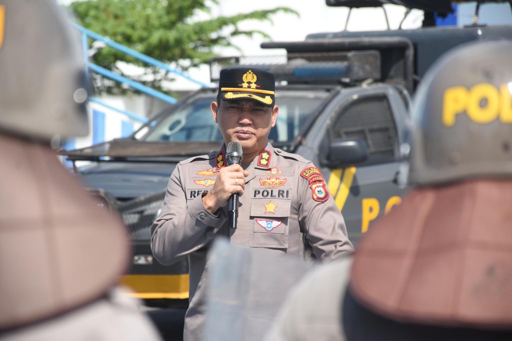 Kapolres Bulukumba Pantau Latihan Pengendalian Massa Persiapan Pengamanan May Day