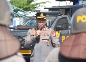 Kapolres Bulukumba Pantau Latihan Pengendalian Massa Persiapan Pengamanan May Day