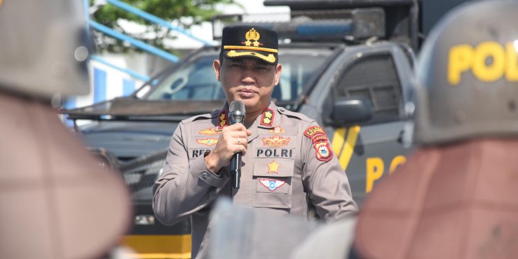 Kapolres Bulukumba Pantau Latihan Pengendalian Massa Persiapan Pengamanan May Day