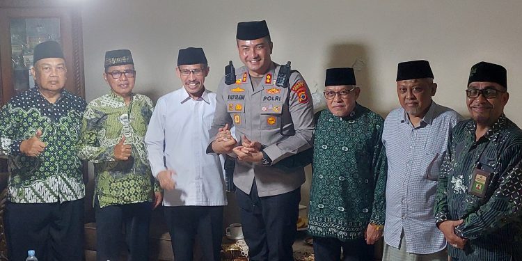 Sebagai Kapolres Gowa Yang Baru, AKBP Muhammad Aldy Sulaiman Silaturahmi Dengan Ketua dan Pengurus NU