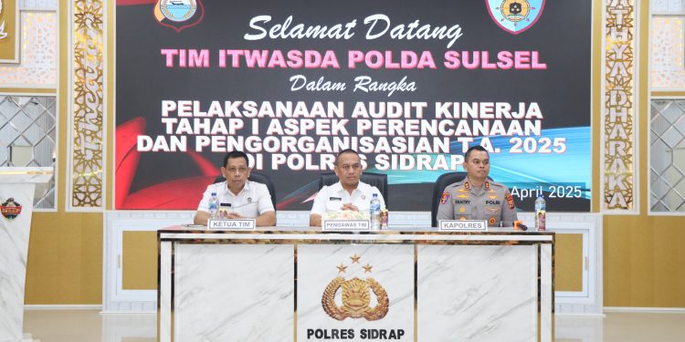 Kapolres Sidrap Terima Kunjungan Tim Itwasda Polda Sulsel Dalam Rangka Audit Kinerja 2025
