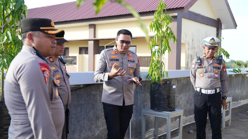 Kapolres Gowa Resmikan Taman Pekarangan Pangan Lestari Milik Satbinmas
